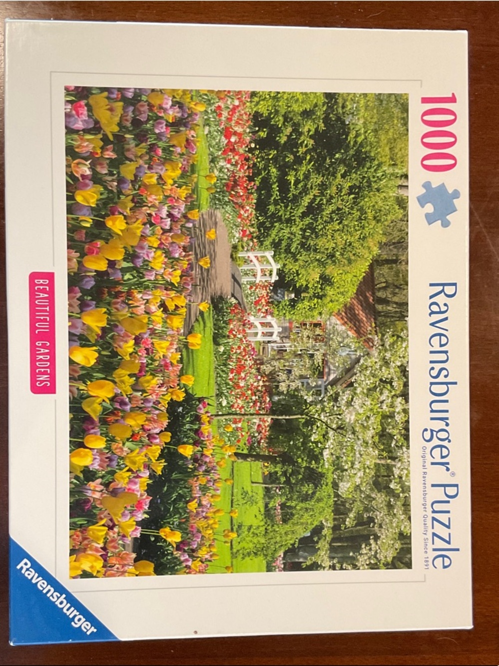 Ravensburger Beautiful Gardens Puzzle - Yellow, Pink, Red, Green, White